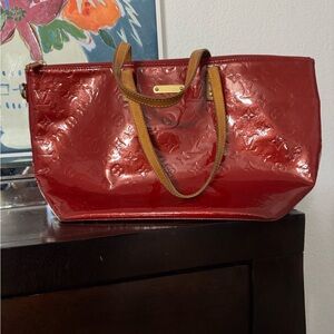 Red Designer Tote Bag